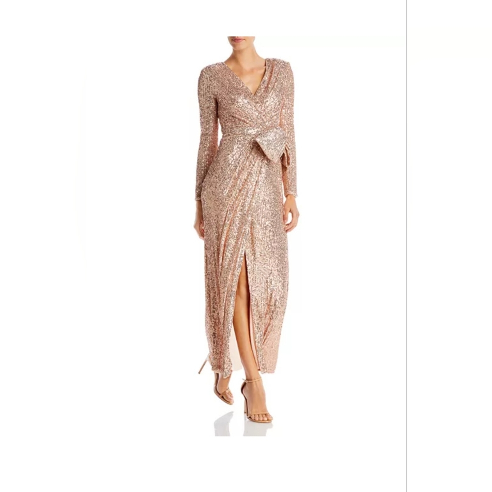 Eliza J Champagne dress sz2